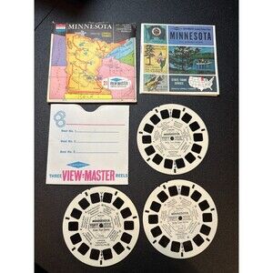 Vintage View-Master Minnesota State Tour 3 Reels + Booklet A510